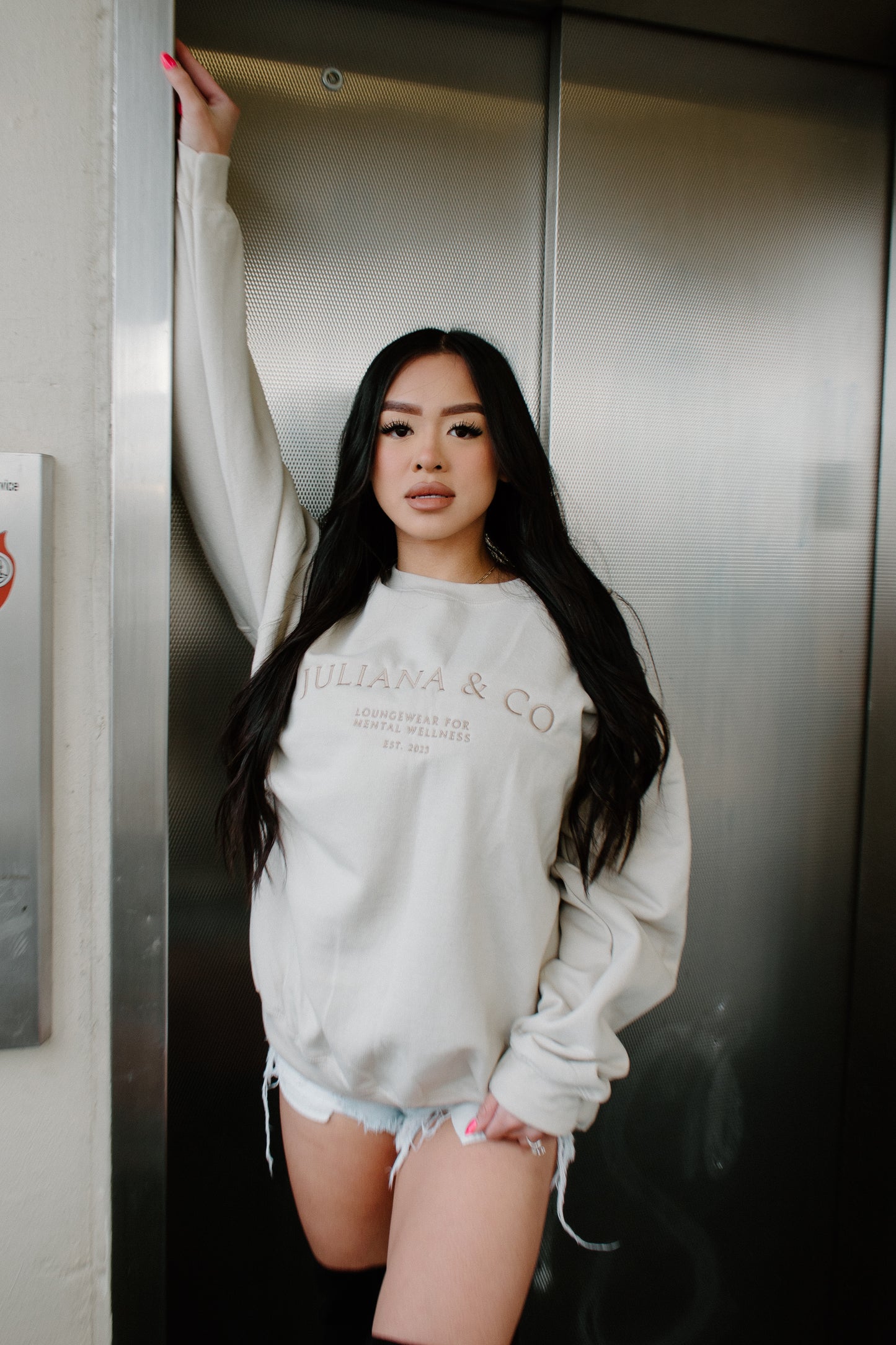 J & C Lux Lounge Crewneck